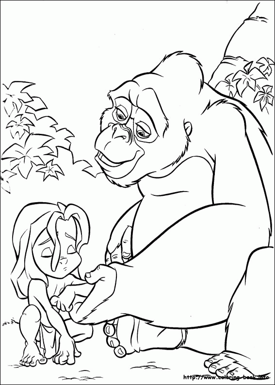 Tarzan kolorowanki